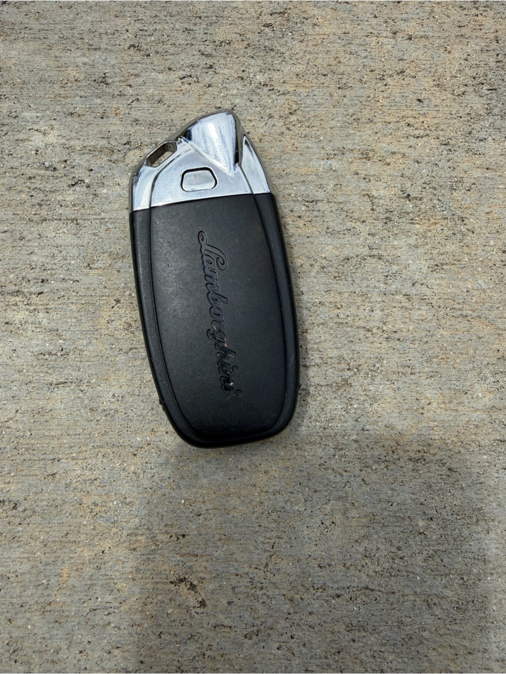 Lamborghini Black & Silver Car Key Fob